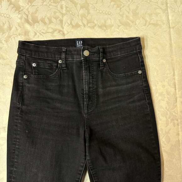 GAP 1969 True Skinny Jeans – Size 8 / 29R – Black Wash - Picture 2 of 9